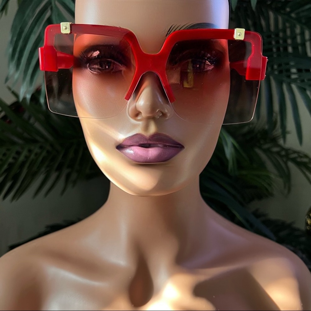Red Flip Sunglasses